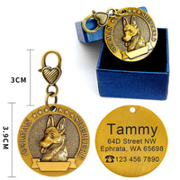 Custom Metal Engraved  Identity Card