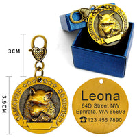 Custom Metal Engraved  Identity Card