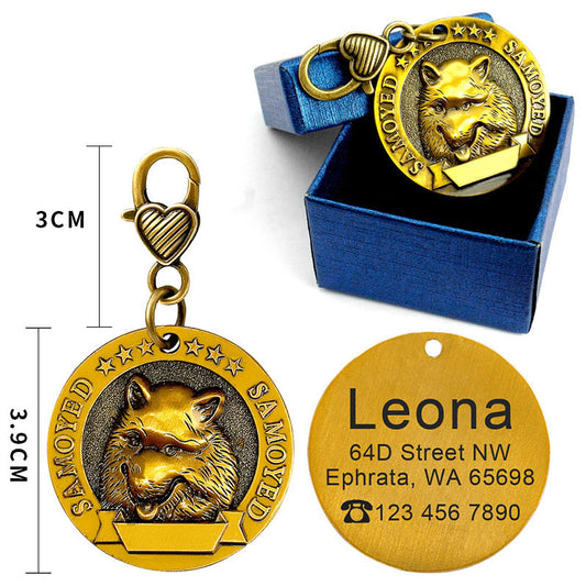 Custom Metal Engraved  Identity Card