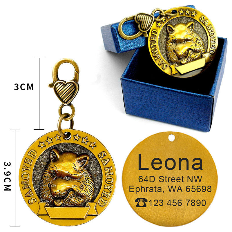 Custom Metal Engraved  Identity Card