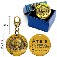 Custom Metal Engraved  Identity Card